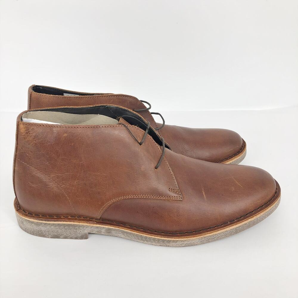 Crevo Footwear Mens Morraco Chukka Boots Size 13 Brown Leather NWOB